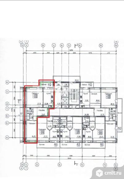 2-комнатная квартира 64,1 кв.м. Фото 4.