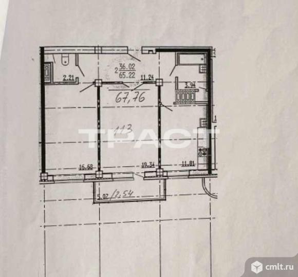 2-комнатная квартира 66,4 кв.м. Фото 15.