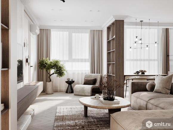 Евротрешка 93 м2 с гардеробной и постирочной в ЖК бизнес-класса. Фото 1.