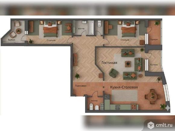 Продается 3-комн. квартира 103.1 кв.м.. Фото 1.