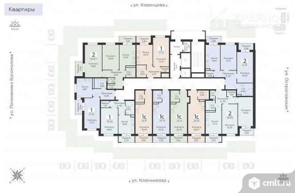 2-комнатная квартира 60,39 кв.м. Фото 15.