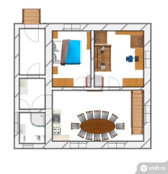 Капитальный дом 100 м2 у реки и леса. Фото 20.