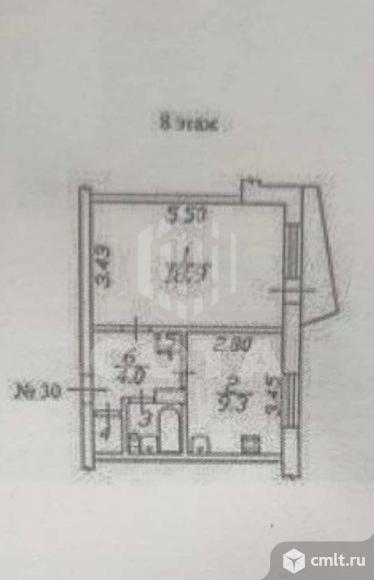 1-комнатная квартира 37,3 кв.м. Фото 16.
