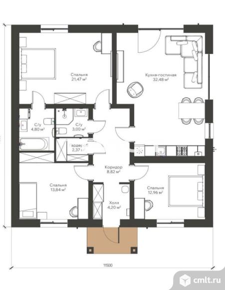 Дом 120 кв.м. Фото 11.