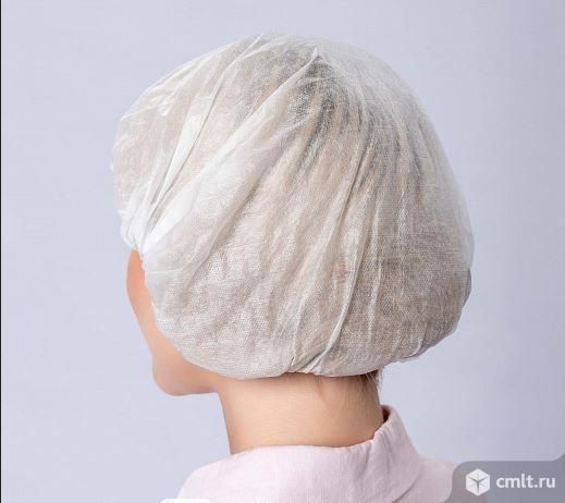 Шапочка-шарлотка из спанбонда 50 штук. Фото 1.