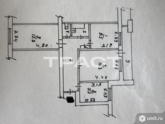 3-комнатная квартира 61 кв.м. Фото 20.