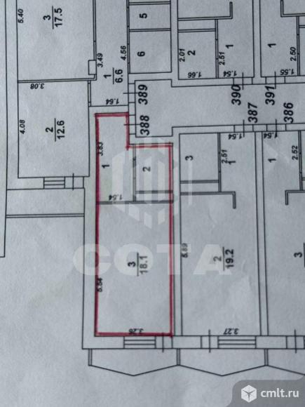 1-комнатная квартира 27,1 кв.м. Фото 11.