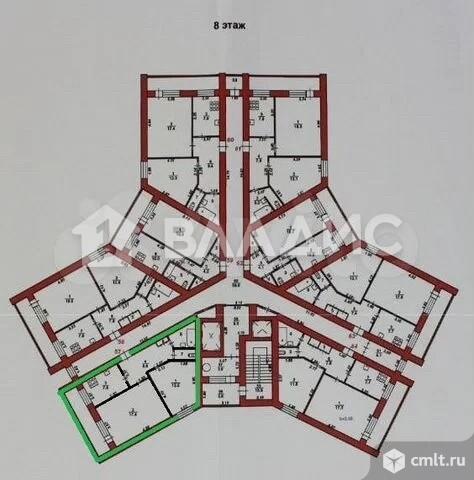 2-комнатная квартира 49,7 кв.м. Фото 11.