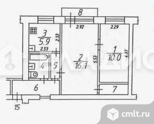 2-комнатная квартира 45 кв.м. Фото 12.