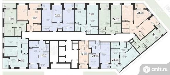 1-комнатная квартира 49,69 кв.м. Фото 17.