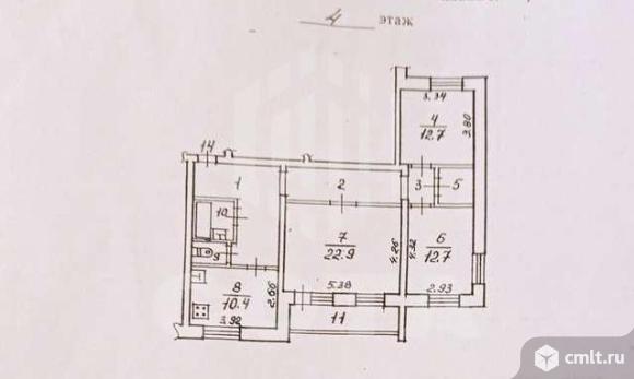3-комнатная квартира 91,3 кв.м. Фото 16.