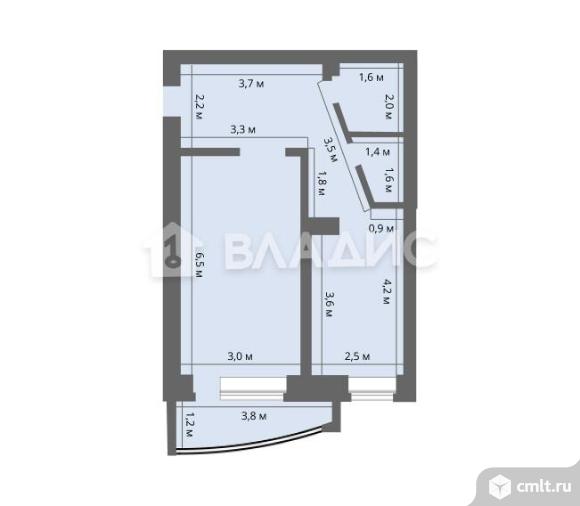 1-комнатная квартира 48,7 кв.м. Фото 15.