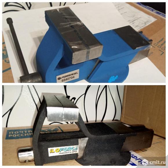 Тиски тисы 100 и 80 мм не поворотные и поворотные новые. Фото 1.