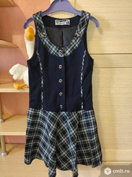 Школьный сарафан Sky Lake 122-128. Фото 1.
