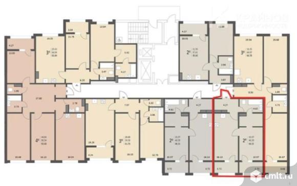 1-комнатная квартира 44,2 кв.м. Фото 12.