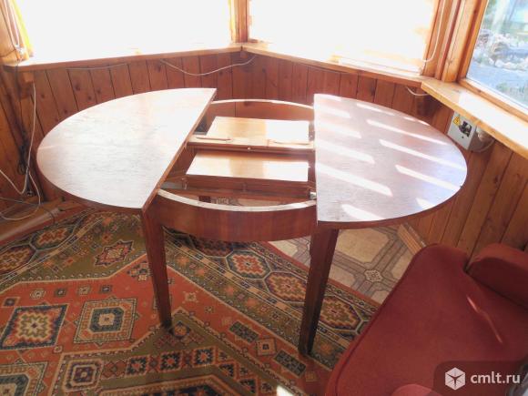 Стол обеденный круглый раздвижной СССР. Фото 3.
