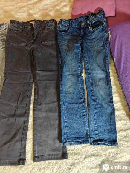 Джинсы на девочку пакетом 128-134 р-р. Фото 4.