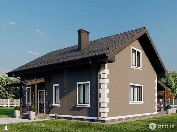 Дом 156 м2 с террасой на участке 6 сот.. Фото 1.