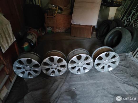 Литые диски R16  разболтовка 5х110. стояли на опель астра н. Фото 1.