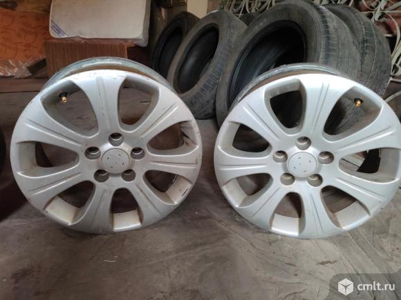 Литые диски R16  разболтовка 5х110. стояли на опель астра н. Фото 4.