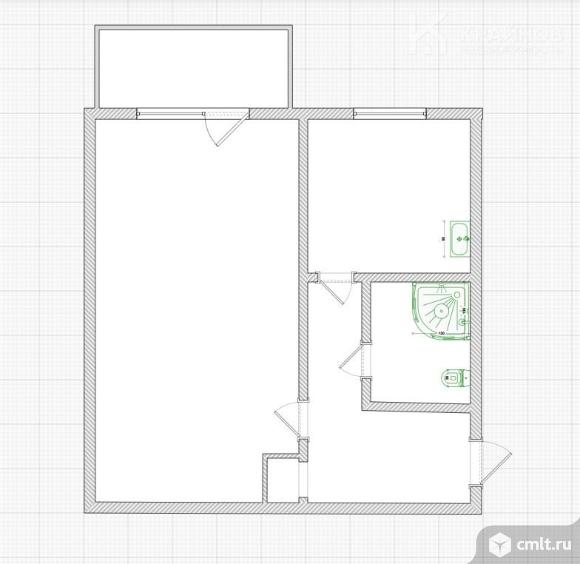 1-комнатная квартира 31,5 кв.м. Фото 1.