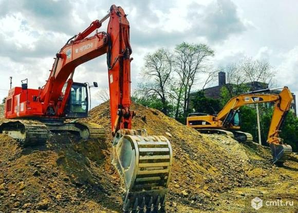 Услуги аренды гусеничных экскаваторов. Фото 1.