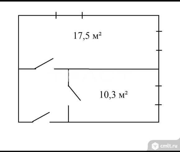 Комната 27,8 кв.м. Фото 1.