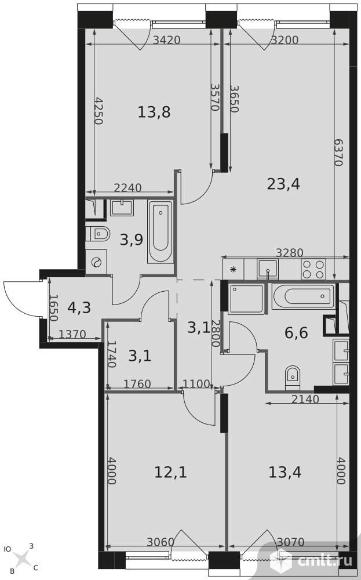 Продам 3-комн. квартиру 84.3 кв.м.. Фото 1.