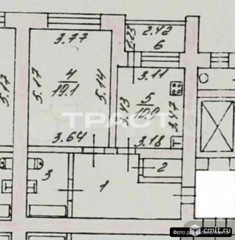 1-комнатная квартира 50,5 кв.м. Фото 16.
