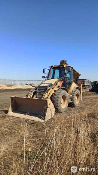 Услуги экскаватора-погрузчика, ямобур, гидромолот. Фото 1.