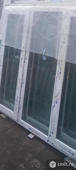 Продаю окна пластиковые б/у с новостроя, в работе не были, размер высота 145 ширина 177, цена 15т, в. Фото 1.