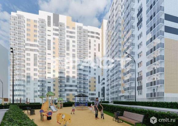 1-комнатная квартира 38,4 кв.м. Фото 1.