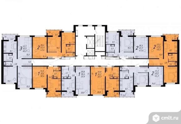 1-комнатная квартира 31,4 кв.м. Фото 18.