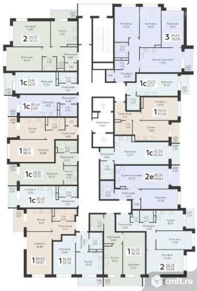 1-комнатная квартира 21,65 кв.м. Фото 13.