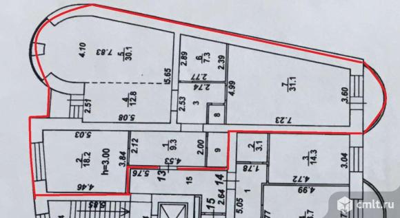 3-комнатная квартира 118,5 кв.м. Фото 17.