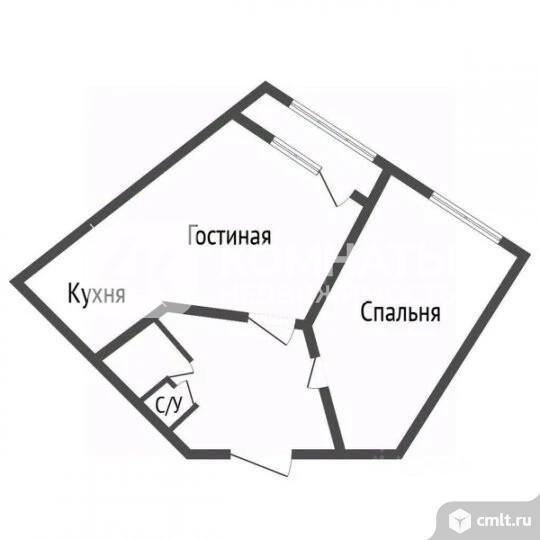 2-комнатная квартира 53 кв.м. Фото 18.