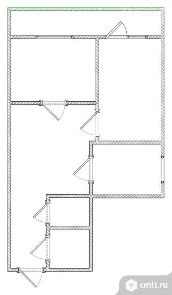 2-комнатная квартира 56,6 кв.м. Фото 1.