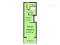 1-комнатная квартира 27,4 кв.м. Фото 1.