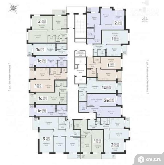 3-комнатная квартира 76,2 кв.м. Фото 7.