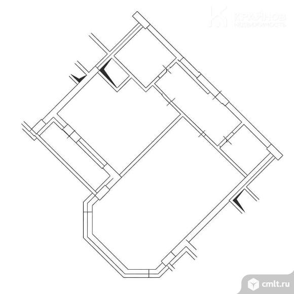 1-комнатная квартира 45,8 кв.м. Фото 1.