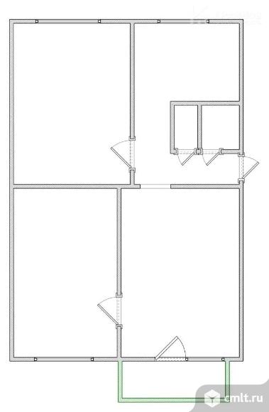 3-комнатная квартира 59,2 кв.м. Фото 1.