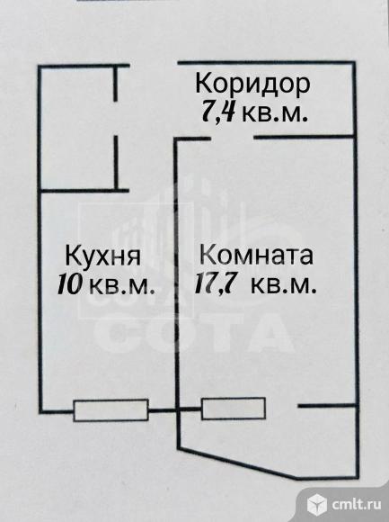 1-комнатная квартира 39,4 кв.м. Фото 18.