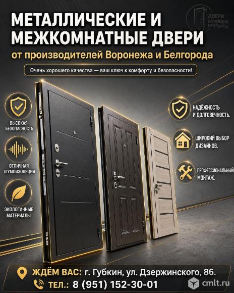 Металлические и межкомнатные двери от производителей Воронеж и Белгород!. Фото 2.
