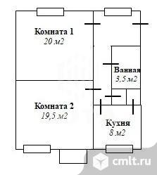 2-комнатная квартира 61,6 кв.м. Фото 18.