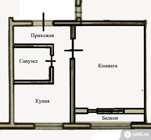 1-комнатная квартира 30 кв.м. Фото 17.