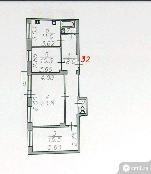 Продается 3-комн. квартира 82.9 кв.м.. Фото 15.