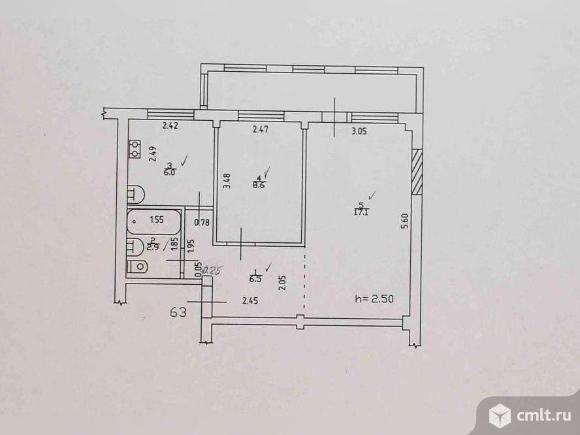 Срочная продажа! Продается 2-комн. квартира 41.1 кв.м.. Фото 9.