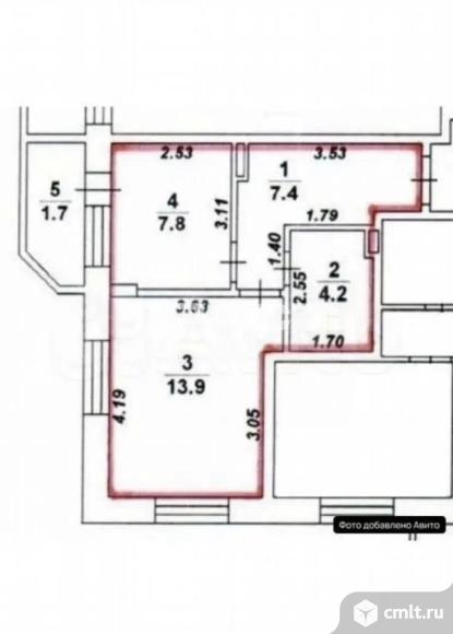 1-комнатная квартира 33 кв.м. Фото 10.