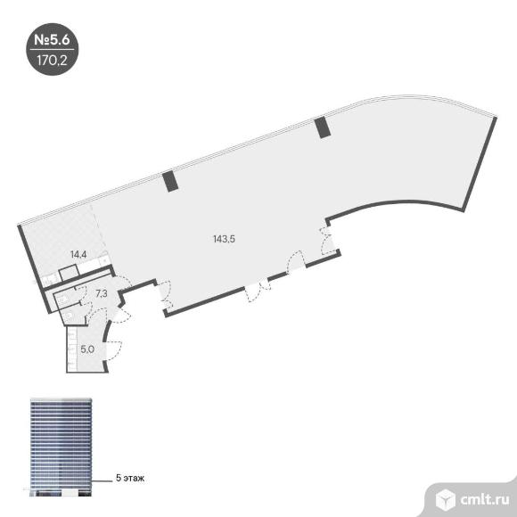 Продажа офиса 170.2 м2. Фото 1.