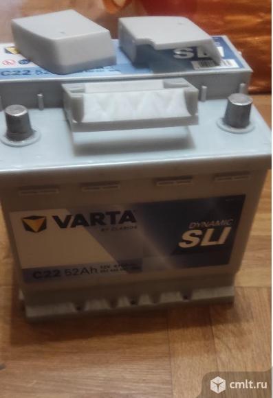 Аккумулятор varta c22 blue dynamic 52а/ч обр полярность. Фото 1.